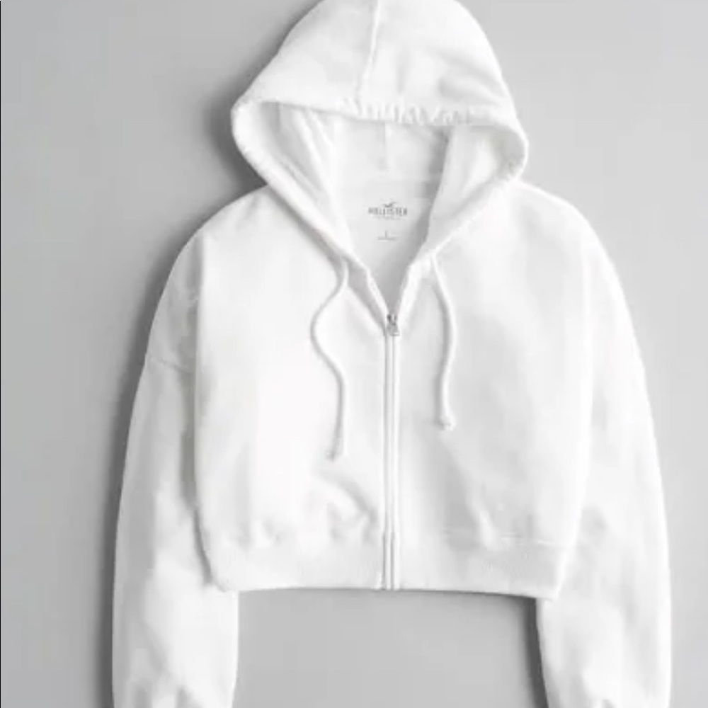 Hoodie jacket cropped